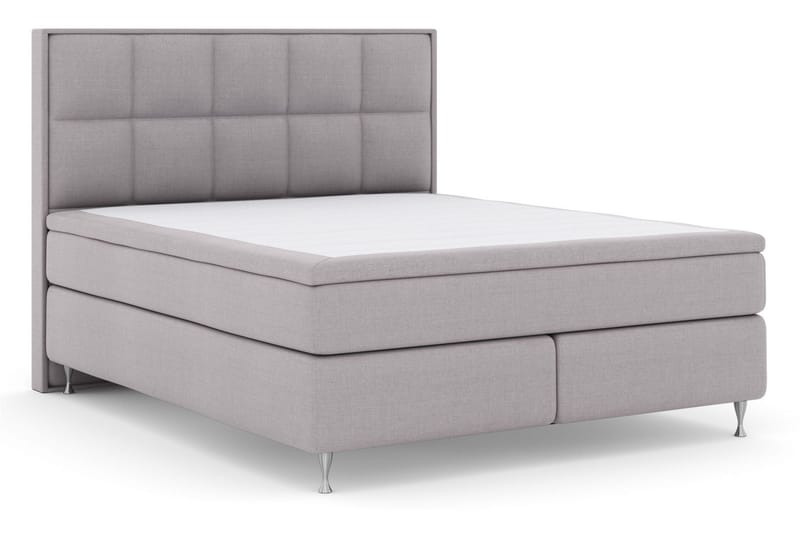 Select No 4 Komplett Sängpaket 160x200 Fast/Medium - Ljusgrå/Silver - Products - Möbler - Säng - Kontinentalsäng