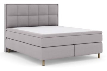 Select No 4 Komplett Sängpaket 160x200 Medium - Ljusgrå/Koppar - Products - Möbler - Säng - Kontinentalsäng