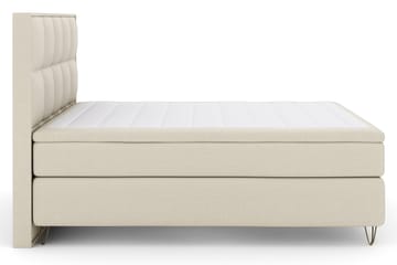Select No 4 Komplett Sängpaket 180x200 Fast - Beige/Metall V-form - Products - Möbler - Säng - Kontinentalsäng