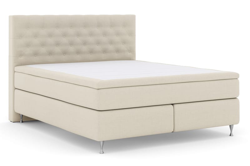 Select No 4 Komplett Sängpaket 180x200 Fast - Beige/Silver - Products - Möbler - Säng - Kontinentalsäng