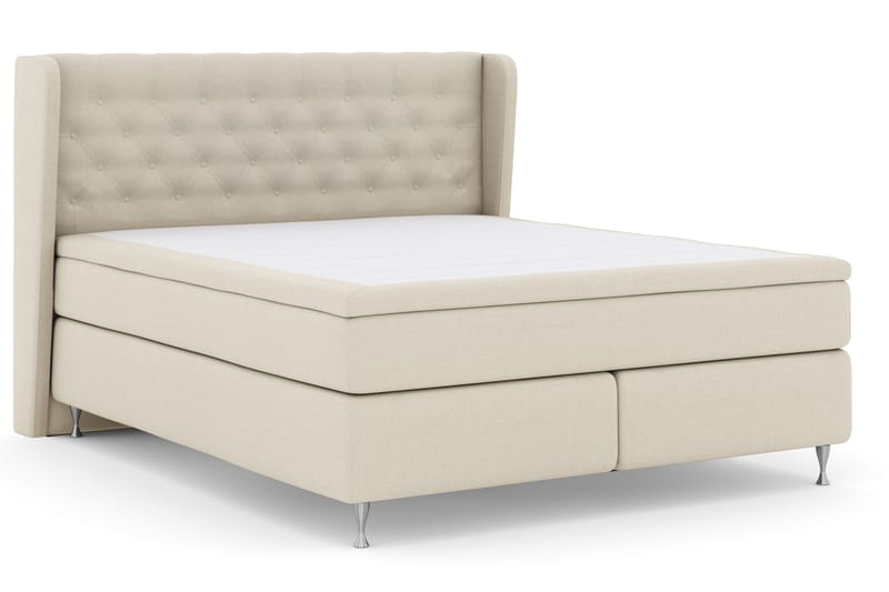 Select No 4 Komplett Sängpaket 180x200 Fast - Beige/Silver - Products - Möbler - Säng - Kontinentalsäng