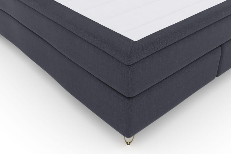 Select No 4 Komplett Sängpaket 180x200 Fast - Blå/Metall V-form - Products - Möbler - Säng - Kontinentalsäng