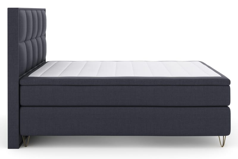 Select No 4 Komplett Sängpaket 180x200 Fast - Blå/Metall V-form - Products - Möbler - Säng - Kontinentalsäng