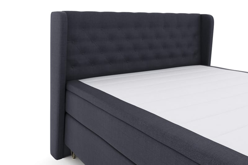 Select No 4 Komplett Sängpaket 180x200 Fast - Blå/Metall V-form - Products - Möbler - Säng - Kontinentalsäng