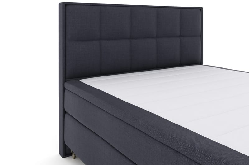 Select No 4 Komplett Sängpaket 180x200 Fast - Blå/Metall V-form - Products - Möbler - Säng - Kontinentalsäng