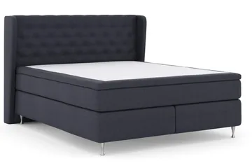 Select No 4 Komplett Sängpaket 180x200 Fast - Blå/Silver - Products - Möbler - Säng - Kontinentalsäng