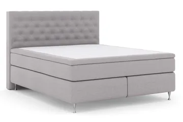 Select No 4 Komplett Sängpaket 180x200 Fast - Ljusgrå/Silver - Products - Möbler - Säng - Kontinentalsäng