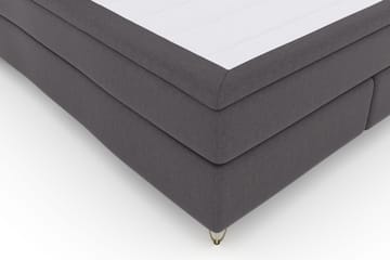 Select No 4 Komplett Sängpaket 180x200 Fast - Mörkgrå/Metall V-form - Products - Möbler - Säng - Kontinentalsäng