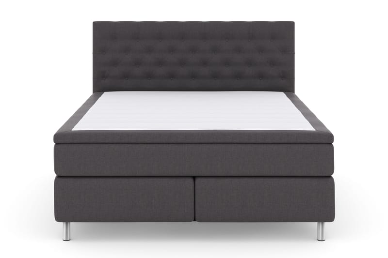 Select No 4 Komplett Sängpaket 180x200 Fast, Mörkgrå/Metall
