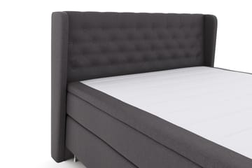 Select No 4 Komplett Sängpaket 180x200 Fast - Mörkgrå/Silver - Products - Möbler - Säng - Kontinentalsäng