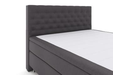 Select No 4 Komplett Sängpaket 180x200 Fast - Mörkgrå/Silver - Products - Möbler - Säng - Kontinentalsäng