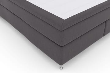 Select No 4 Komplett Sängpaket 180x200 Fast - Mörkgrå/Silver - Products - Möbler - Säng - Kontinentalsäng