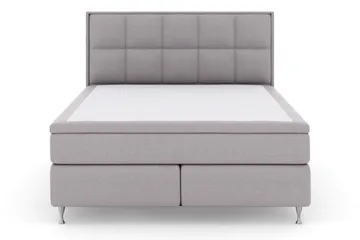 Select No 4 Komplett Sängpaket 180x200 Medium - Ljusgrå/Silver - Products - Möbler - Säng - Kontinentalsäng