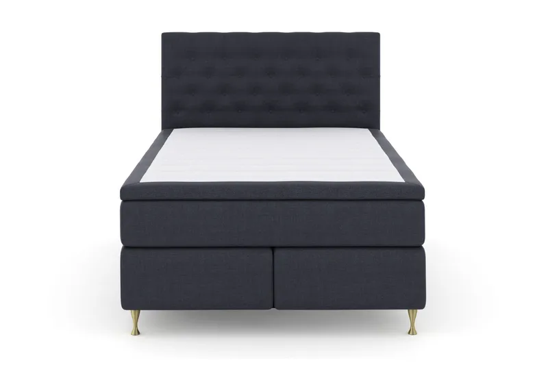 Select No 4 Kontinentalsäng 140x200 Fast - Blå/Guld - Products - Möbler - Säng - Kontinentalsäng