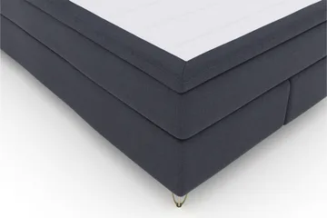 Select No 4 Kontinentalsäng 140x200 Fast - Blå/Metall V-Form - Products - Möbler - Säng - Kontinentalsäng