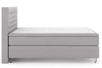 Select No 4 Kontinentalsäng 140x200 Fast - Ljusgrå/Metall V-Form - Products - Möbler - Säng - Kontinentalsäng