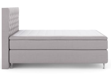 Select No 4 Kontinentalsäng 140x200 Fast/Medium - Ljusgrå/Silver - Products - Möbler - Säng - Kontinentalsäng