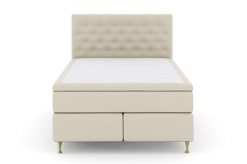Select No 4 Kontinentalsäng 160x200 Fast/Medium, Beige/Guld