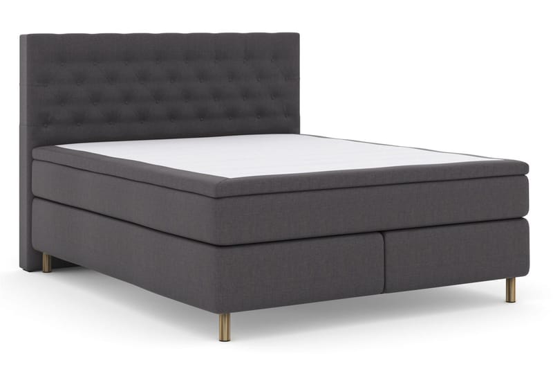 Select No 4 Kontinentalsäng 160x200 Fast/Medium - Mörkgrå/Koppar - Products - Möbler - Säng - Kontinentalsäng