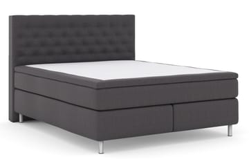 Select No 4 Kontinentalsäng 160x200 Fast/Medium - Mörkgrå/Metall - Products - Möbler - Säng - Kontinentalsäng