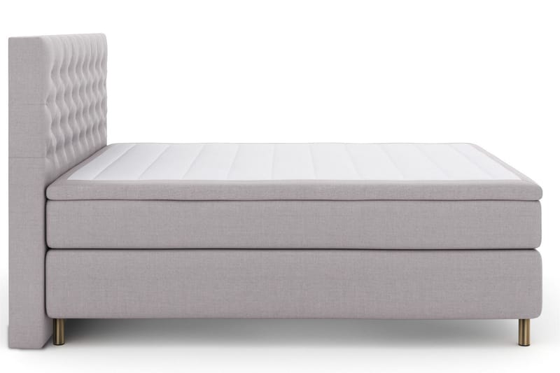 Select No 4 Kontinentalsäng 180x200 Fast/Medium - Ljusgrå/Koppar - Products - Möbler - Säng - Kontinentalsäng