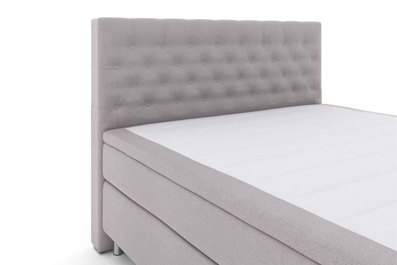 Select No 4 Kontinentalsäng 180x200 Fast/Medium - Ljusgrå/Metall - Products - Möbler - Säng - Kontinentalsäng