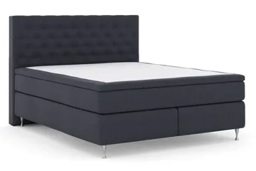 Select No 4 Kontinentalsäng 180x200 Medium - Blå/Silver - Products - Möbler - Säng - Kontinentalsäng