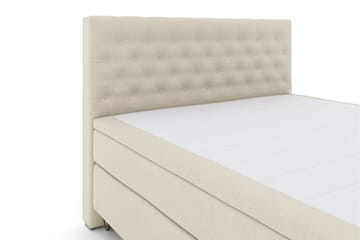 Select No 4 Kontinentalsäng 210x210 Fast/Medium - Beige/Metall V-Form - Products - Möbler - Säng - Kontinentalsäng