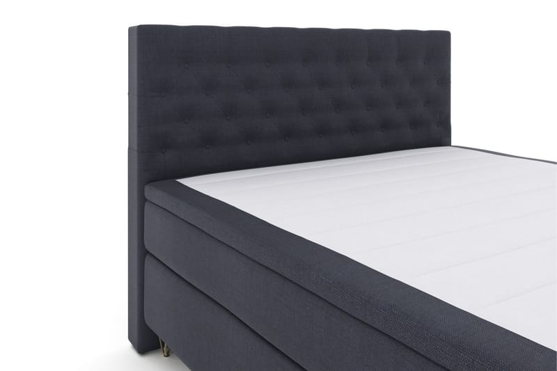 Select No 4 Kontinentalsäng 210x210 Fast/Medium - Blå/Metall V-Form - Products - Möbler - Säng - Kontinentalsäng