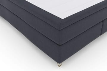Select No 4 Kontinentalsäng 210x210 Fast/Medium - Blå/Metall V-Form - Products - Möbler - Säng - Kontinentalsäng