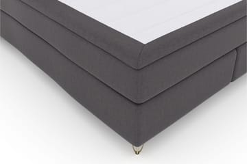 Select No 4 Kontinentalsäng 210x210 Fast/Medium - Mörkgrå/Metall V-Form - Products - Möbler - Säng - Kontinentalsäng