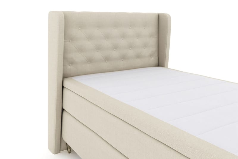 Select No 5 Komplett Sängpaket 120x200 Fast Watergel - Beige/Metall V-form - Products - Möbler - Säng - Enkelsäng