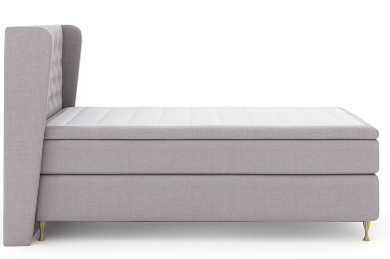 Select No 5 Komplett Sängpaket 120x200 Fast Watergel - Ljusgrå/Guld - Products - Möbler - Säng - Enkelsäng
