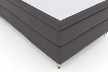 Select No 5 Komplett Sängpaket 120x200 Fast Watergel - Mörkgrå/Metall V-form - Products - Möbler - Säng - Enkelsäng