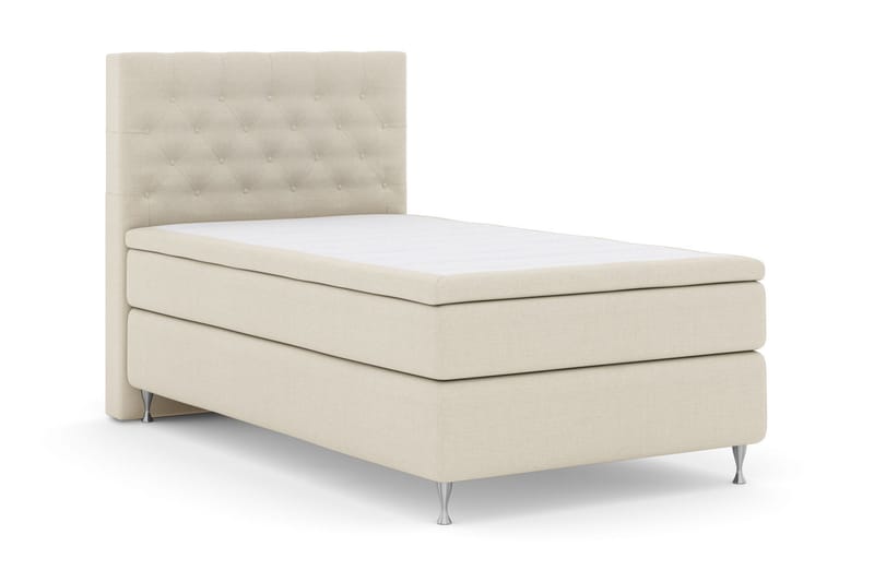 Select No 5 Komplett Sängpaket 120x200 Medium Latex - Beige/Silver - Products - Möbler - Säng - Enkelsäng