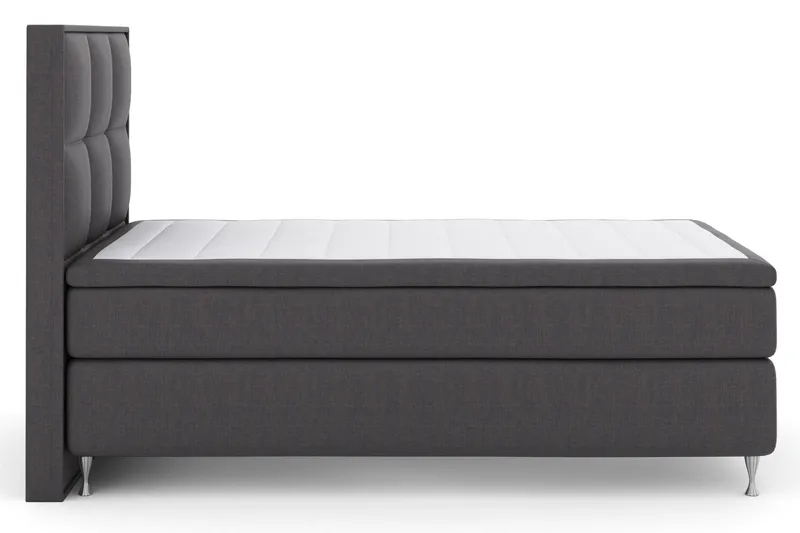 Select No 5 Komplett Sängpaket 120x200 Medium Latex, Mörkgrå/Silver