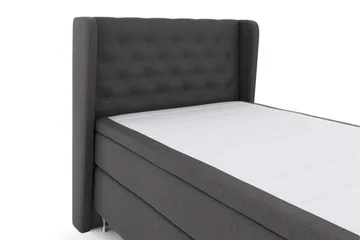 Select No 5 Komplett Sängpaket 120x200 Medium Latex - Mörkgrå/Silver - Products - Möbler - Säng - Enkelsäng