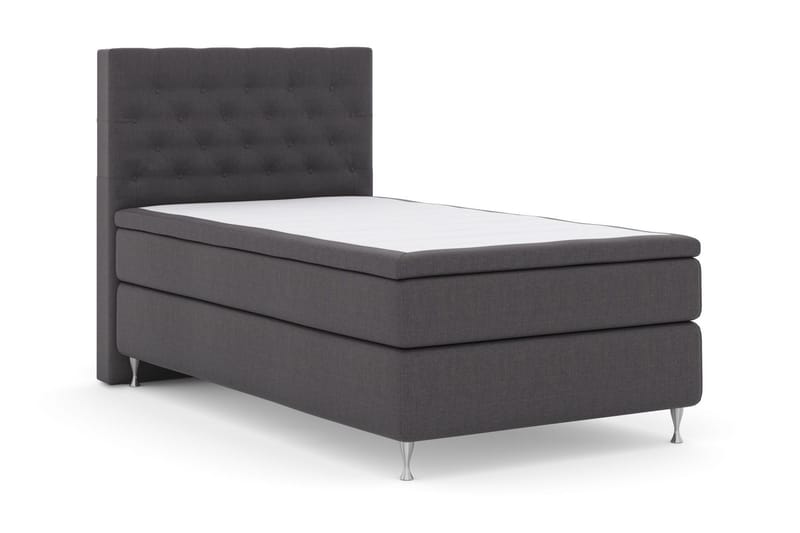 Select No 5 Komplett Sängpaket 120x200 Medium Latex - Mörkgrå/Silver - Products - Möbler - Säng - Enkelsäng