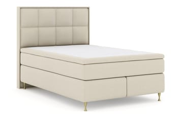 Select No 5 Komplett Sängpaket 140x200 Fast Watergel - Beige/Guld - Products - Möbler - Säng - Kontinentalsäng