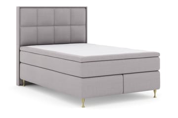 Select No 5 Komplett Sängpaket 140x200 Fast Watergel - Ljusgrå/Guld - Products - Möbler - Säng - Kontinentalsäng