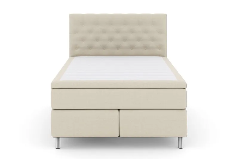 Select No 5 Komplett Sängpaket 140x200 Fast/Medium Latex, Beige/Metall