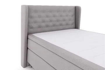 Select No 5 Komplett Sängpaket 140x200 Fast/Medium Latex - Ljusgrå/Silver - Products - Möbler - Säng - Kontinentalsäng