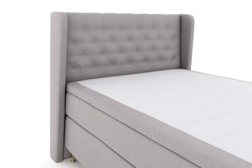 Select No 5 Komplett Sängpaket 140x200 Fast/Medium Watergel - Ljusgrå/Guld - Products - Möbler - Säng - Kontinentalsäng