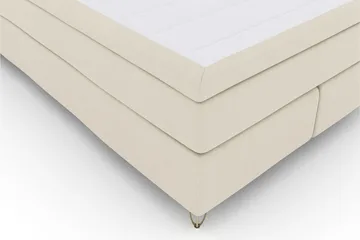 Select No 5 Komplett Sängpaket 140x200 Medium Latex - Beige/Metall V-form - Products - Möbler - Säng - Kontinentalsäng