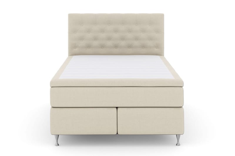 Select No 5 Komplett Sängpaket 140x200 Medium Latex, Beige/Silver