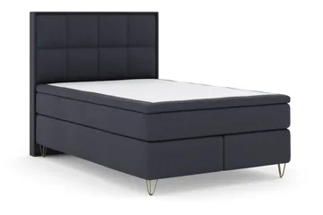 Select No 5 Komplett Sängpaket 140x200 Medium Latex - Blå/Metall V-form - Products - Möbler - Säng - Kontinentalsäng