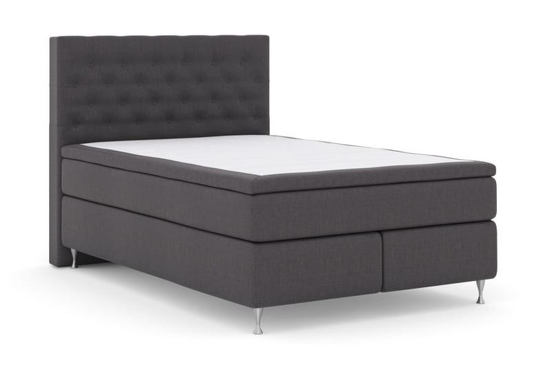 Select No 5 Komplett Sängpaket 140x200 Medium Latex - Mörkgrå/Silver - Products - Möbler - Säng - Kontinentalsäng
