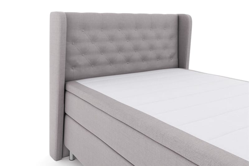Select No 5 Komplett Sängpaket 140x200 Medium Watergel - Ljusgrå/Metall - Products - Möbler - Säng - Kontinentalsäng