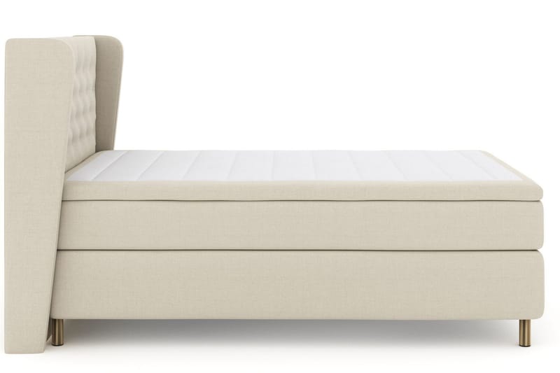 Select No 5 Komplett Sängpaket 160x200 Fast Watergel - Beige/Koppar - Products - Möbler - Säng - Kontinentalsäng