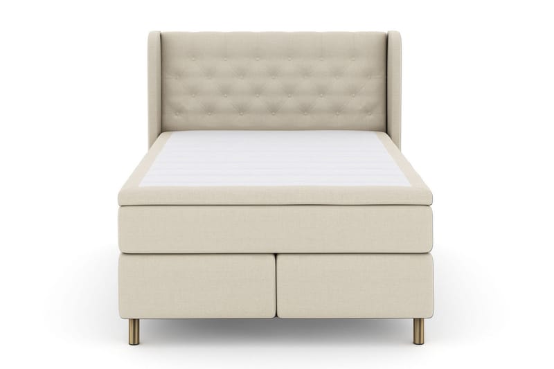 Select No 5 Komplett Sängpaket 160x200 Fast Watergel - Beige/Koppar - Products - Möbler - Säng - Kontinentalsäng
